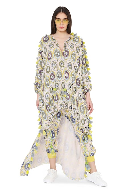 Payal Singhal Printed Kaftan & Pant Set 