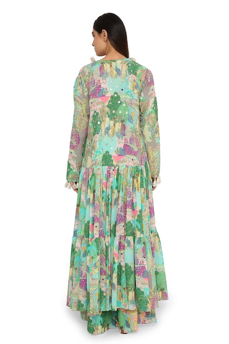 Payal Singhal Animal Print Jacket & Palazzo Set 