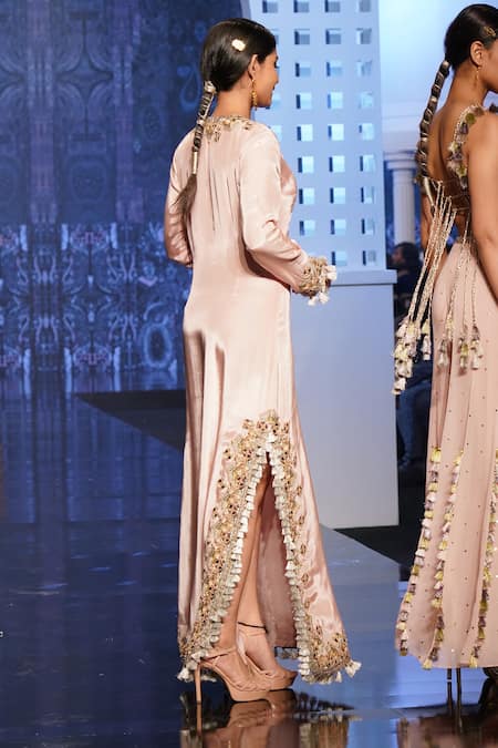 Payal Singhal Silk Embroidered Kaftan 