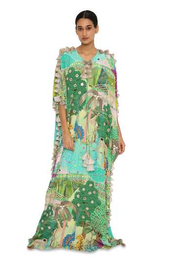 Payal Singhal Animal Print Kaftan 