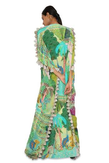 Payal Singhal Animal Print Kaftan 