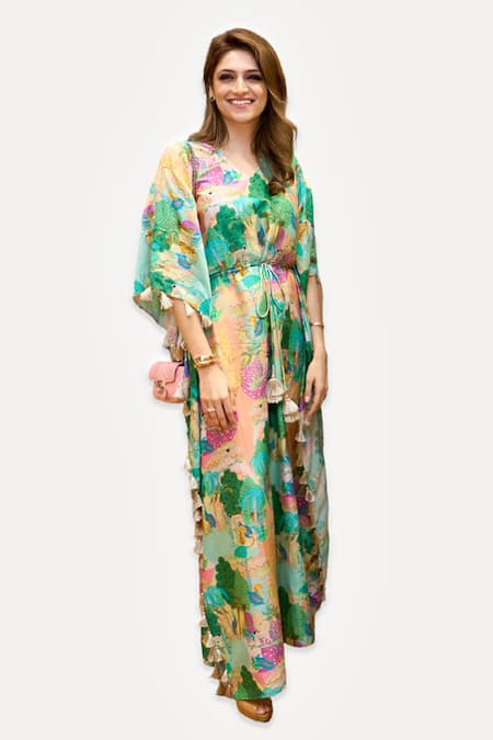 PS Pret by Payal Singhal Kuno Print Kaftan 