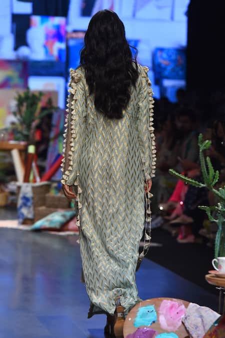 Payal Singhal Miraya Ikkat Woven Kaftan 