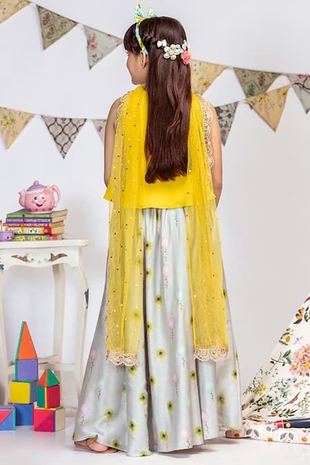 PS Kids By Payal Singhal Printed Lehenga Set 