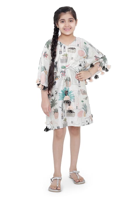 PS Kids by Payal Singhal Printed Kaftan Dress 