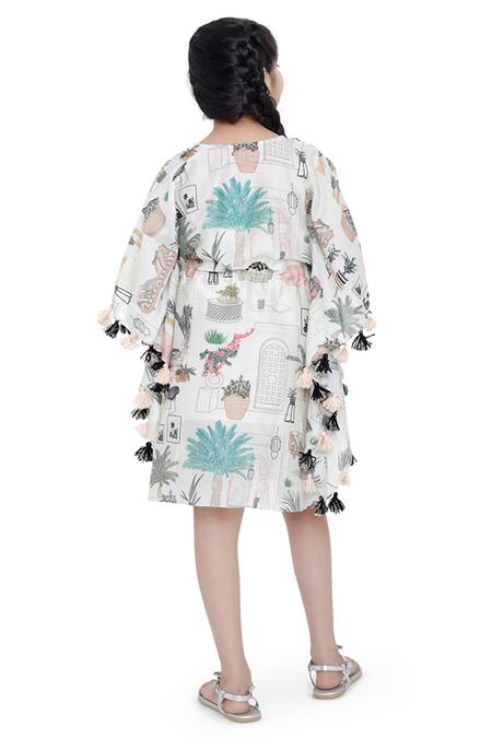 PS Kids By Payal Singhal Printed Kaftan Dress 