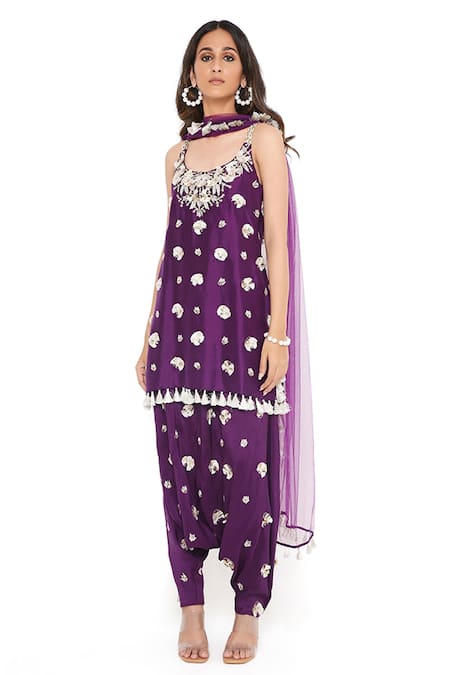 Payal Singhal Silk Embroidered Kurta Set 