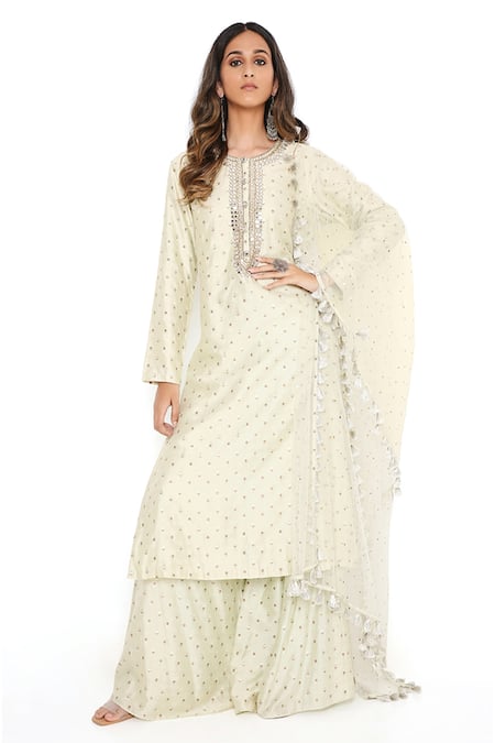 Payal Singhal Banarasi Kurta Palazzo Set 