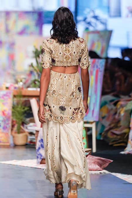 Payal Singhal Navya Embroidered Kurta Sharara Set 