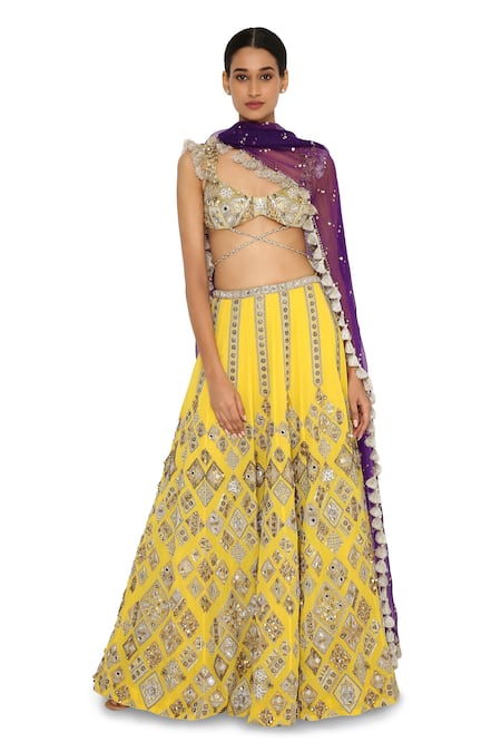 Payal Singhal Hamsa Embroidered Lehenga Set 