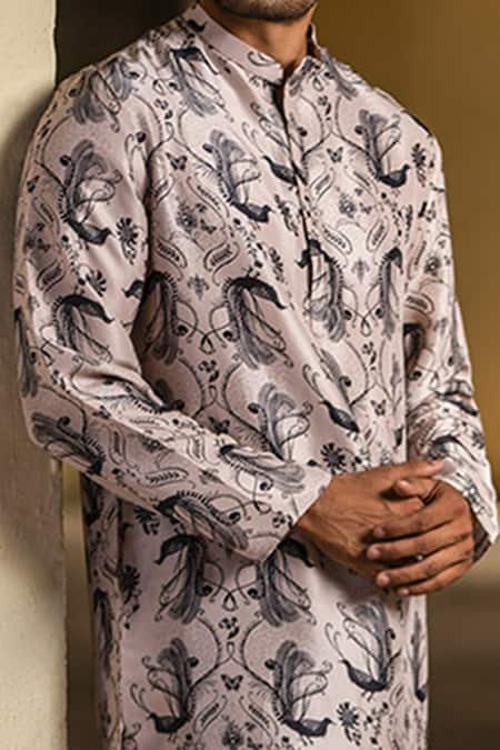 Buy PS Men By Payal Singhal Peach , Cotton Jannat Print Kurta Set Online at Aza Fashions Buy_PS Men By Payal Singhal_Peach , Cotton Jannat Print Kurta Set _Online_at_Aza_Fashions