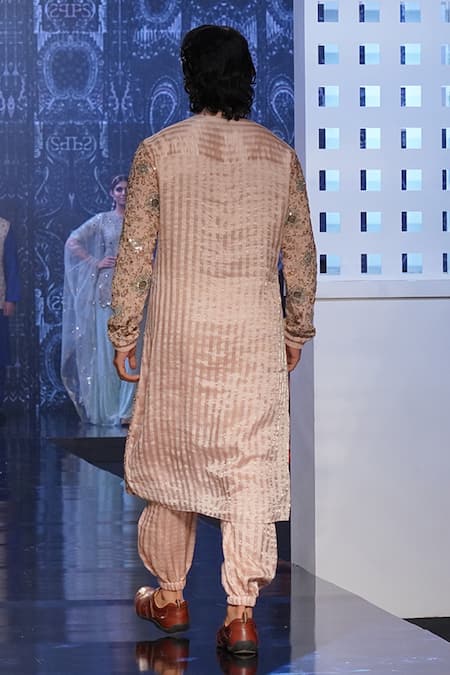 PS Men By Payal Singhal Georgette Embroidered Kurta Set 