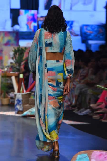 Payal Singhal Naisha Pre-Stitched Saree With Blouse 