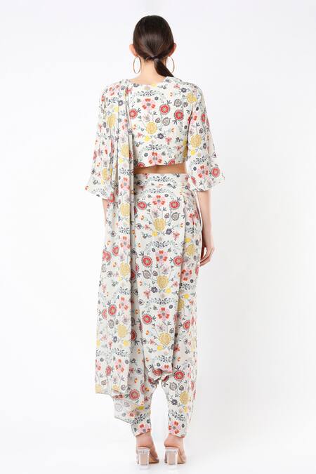 Payal Singhal Printed Dhoti Saree With Blouse 