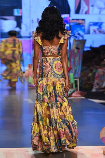 Payal Singhal Alice Bustier & Skirt Set 