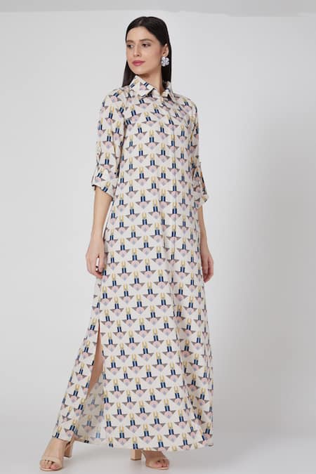 PS Pret by Payal Singhal Arrow Print Shirt Dress 