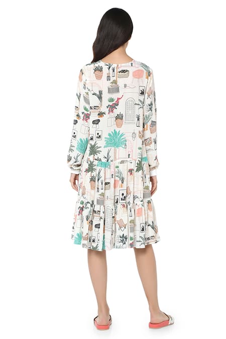 PS Pret By Payal Singhal Morocco Print Frill Dress 