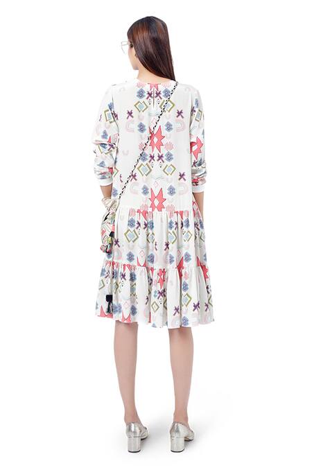 PS Pret By Payal Singhal Printed Frill Dress 