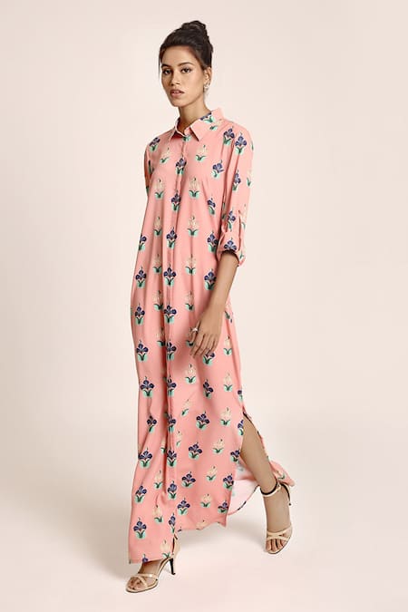 PS Pret by Payal Singhal Butta Print Shirt Dress 