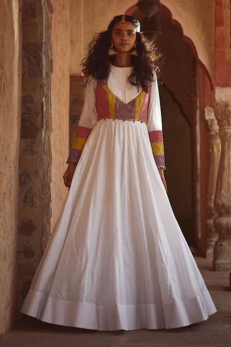 Pratibha Sultania Embellished Yoke Anarkali 