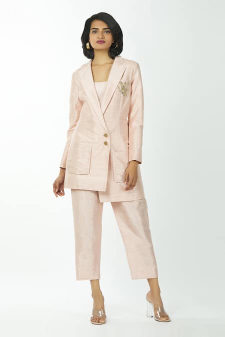 Priyanka Singh Asymmetric Blazer & Pant Set 