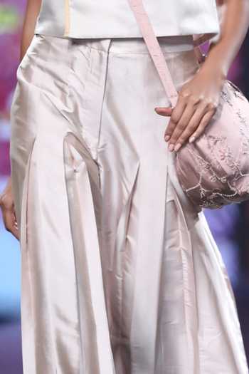 Buy_Shruti Sancheti_White Silk Pleated Palazzo_Online_at_Aza_Fashions