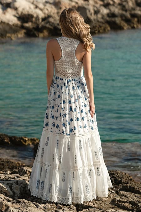 Shruti Sancheti Floral Print Tiered Dress 