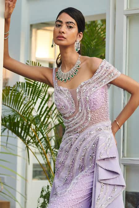 Kamaali Couture Embellished Structured Gown 