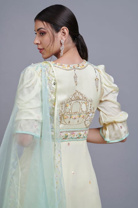 Shop Parul | Vivek Yellow Dupatta- Organza, Kurta- Georgette, Lining- Shantoon, Embellished And Set at Aza Fashions Shop_Parul | Vivek_Yellow Dupatta- Organza, Kurta- Georgette, Lining- Shantoon, Embellished And Set _at_Aza_Fashions