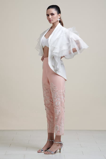 Parul | Vivek Ruffled Jacket & Pant Set 