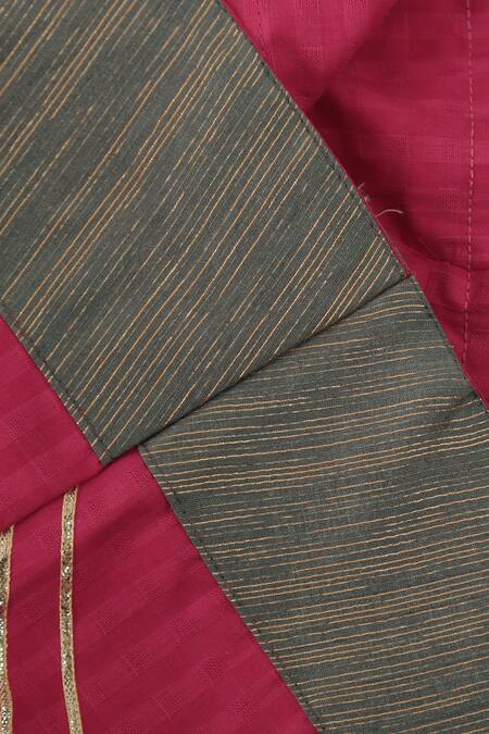 Champscloset_Pink Cotton Embellished Dress_Online_at_Aza_Fashions