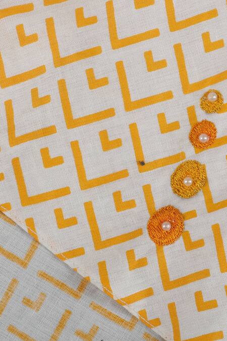 Champscloset_White Georgette Embroidered Cape And Palazzo Set_Online_at_Aza_Fashions