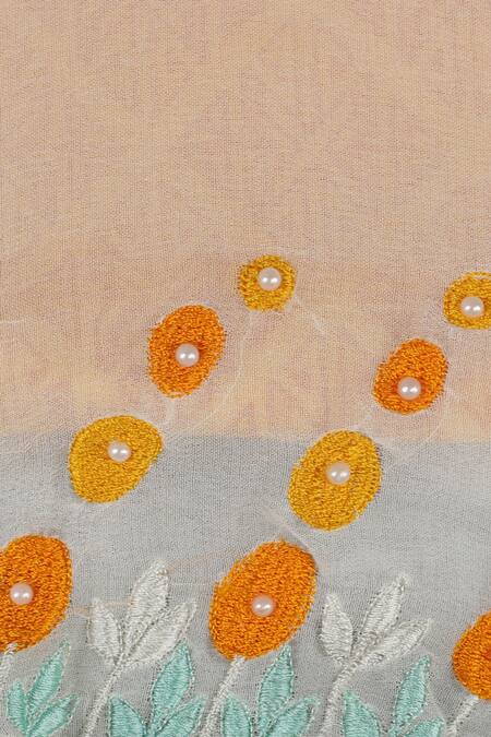 Buy_Champscloset_White Georgette Embroidered Cape And Palazzo Set_Online_at_Aza_Fashions