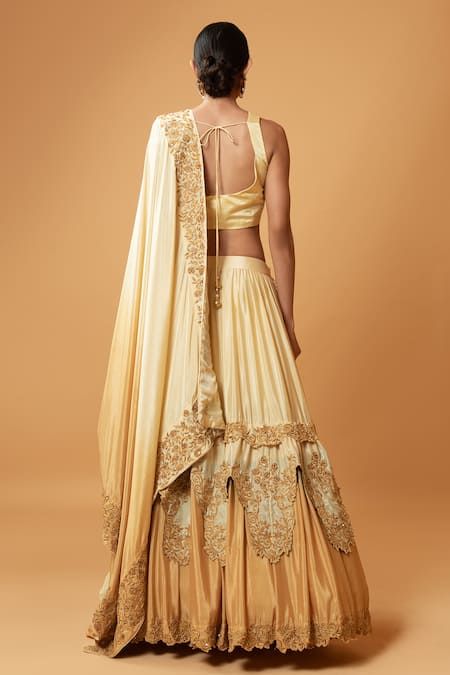 Quench A Thirst Floral Embroidered Lehenga Set 