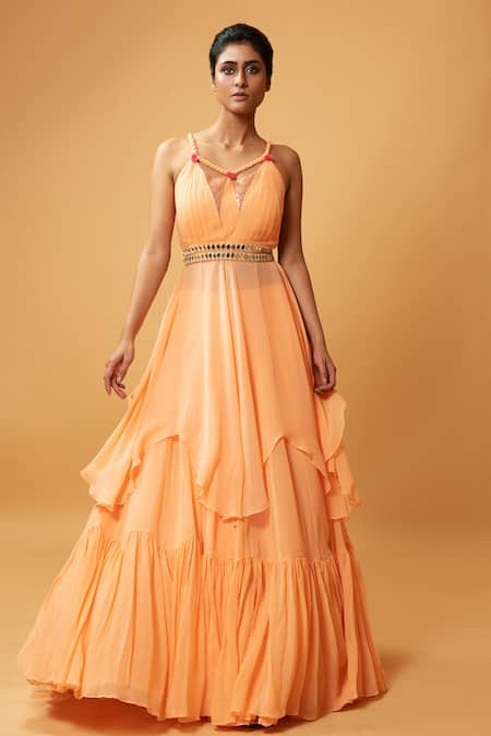 Quench A Thirst Draped Top & Lehenga Set 