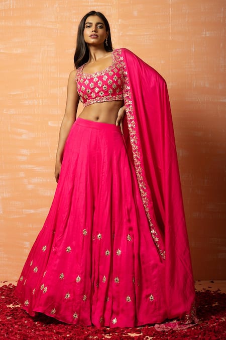 Quench A Thirst Zari Work Lehenga Set 