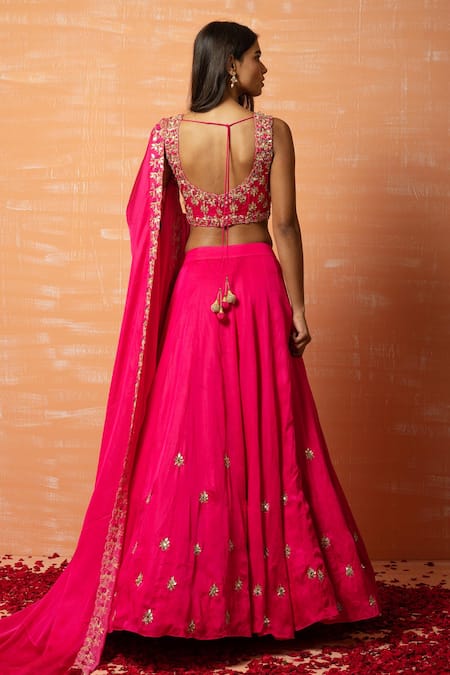 Quench A Thirst Zari Work Lehenga Set 
