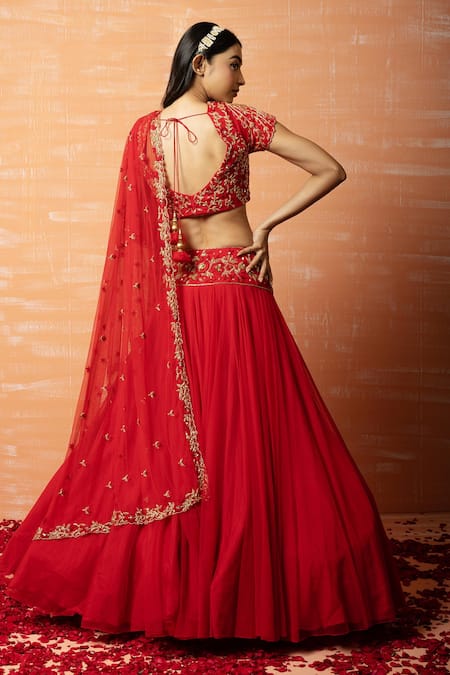 Quench A Thirst Zari Work Lehenga Set 