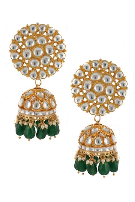 Buy_Riana Jewellery_Gold Plated Pearls, Glitter, Stones Choker Set _Online_at_Aza_Fashions