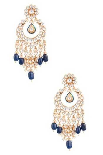 Shop Riana Jewellery Gold Plated Stones, Beads Choker Set Online at Aza Fashions Shop_Riana Jewellery_Gold Plated Stones, Beads Choker Set _Online_at_Aza_Fashions