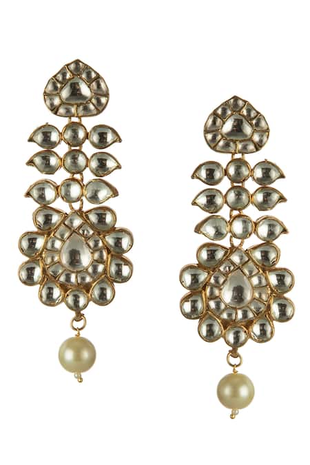 Buy_Riana Jewellery_Gold Plated Stone Choker Set _Online_at_Aza_Fashions