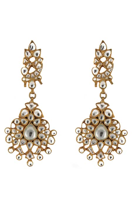 Shop Riana Jewellery Gold Plated Pearls, Stones Bead Peacock Pendant Choker Set Online at Aza Fashions Shop_Riana Jewellery_Gold Plated Pearls, Stones Bead Peacock Pendant Choker Set _Online_at_Aza_Fashions