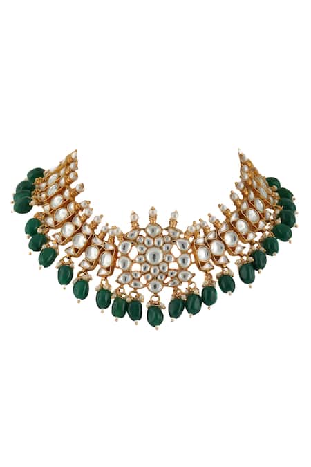 Riana Jewellery Stone Choker Set 