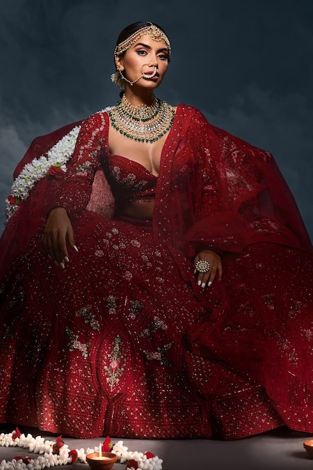 Buy_Riana Jewellery_Gold Plated Pearls, Beads, Stones Drop Choker Set _Online_at_Aza_Fashions