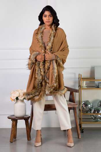 Buy Rhe-Ana Yellow Verona Wool Shawl at Aza Fashions Buy_Rhe-Ana_Yellow Verona Wool Shawl _at_Aza_Fashions