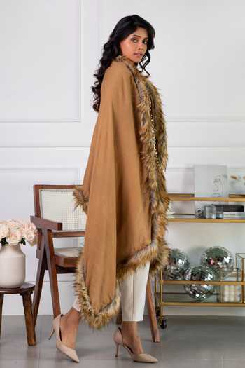Rhe-Ana Yellow Verona Wool Shawl Online at Aza Fashions Rhe-Ana_Yellow Verona Wool Shawl _Online_at_Aza_Fashions