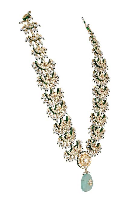Buy_Anayah Jewellery_Kundan Bead Drop Necklace_Online_at_Aza_Fashions