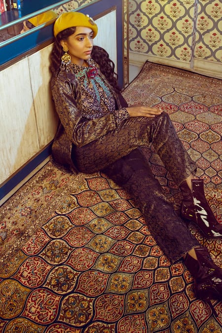 Buy Radhika Agrawal Jewels Gold Plated Pearl Bonita Crystal Drop Chandeliers Online at Aza Fashions Buy_Radhika Agrawal Jewels_Gold Plated Pearl Bonita Crystal Drop Chandeliers _Online_at_Aza_Fashions