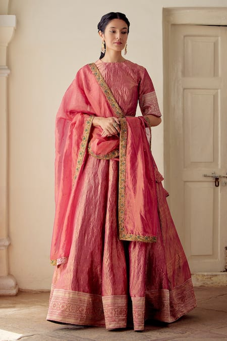 Mimamsaa Ramila Tissue Silk Lehenga Set 