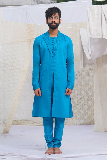 Runit Gupta Cotton Kurta & Pant Set For Kids For Kids